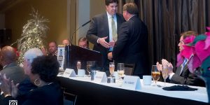 Toby Moreau Passes Gavel to Trey Cook at 2014 Annual Meeting