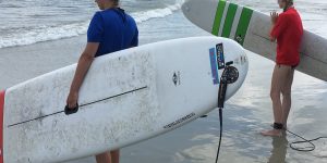 Visit Tybee and Visit Savannah Staff Surf with Tybee Surf Lessons