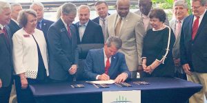 Governor Kemp Visits Savannah to Sign Convention Center Bill