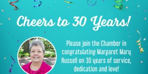 Margaret Mary Russell Celebrates 30 Years with the Chamber