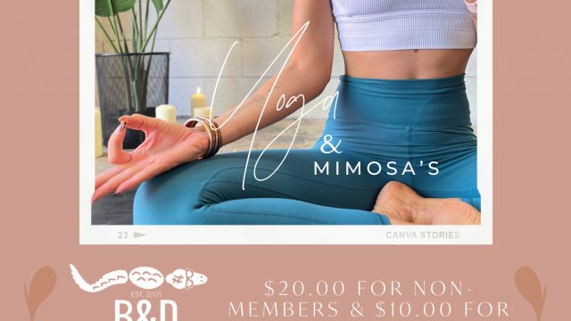 B&D Yoga and Mimosas