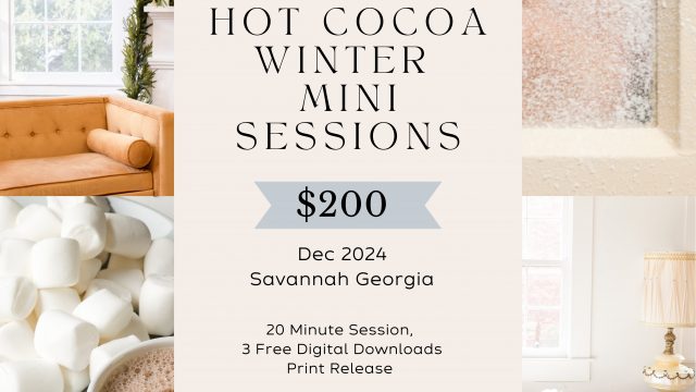 Hot Cocoa Winter Mini Photo Sessions